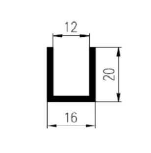 16x12x20 mm EPDM