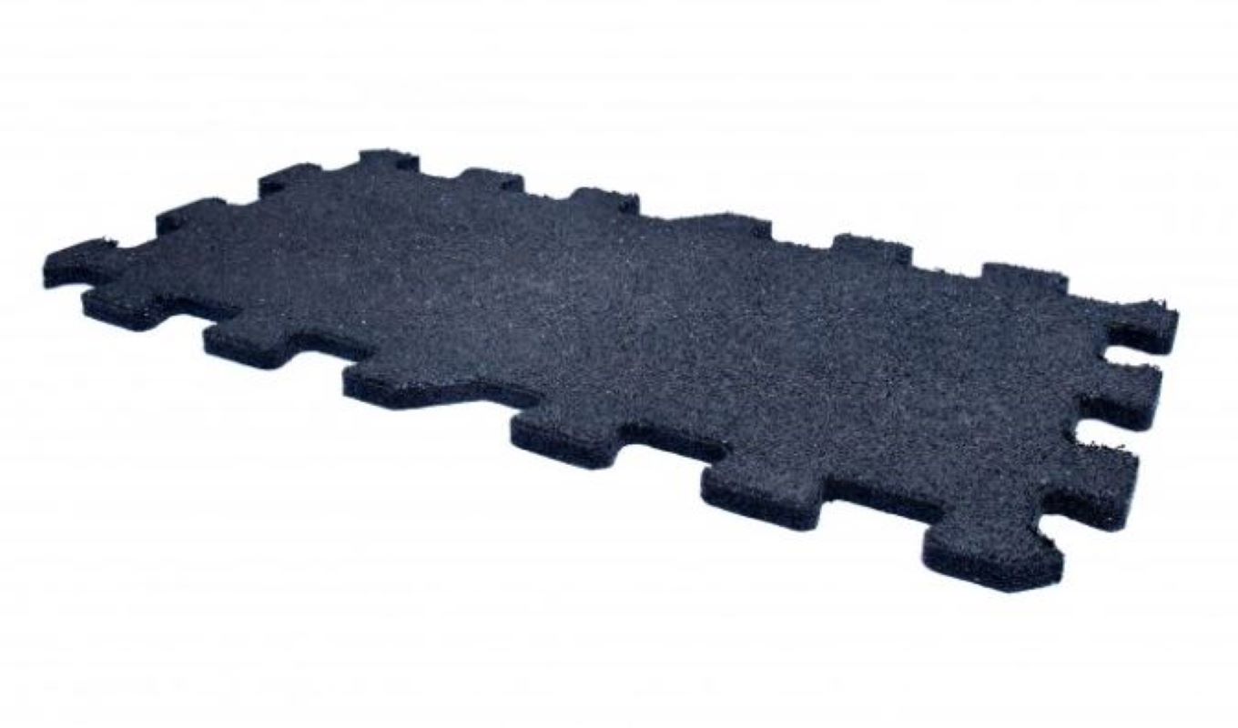Gumová dlažba Lea puzzle čierna