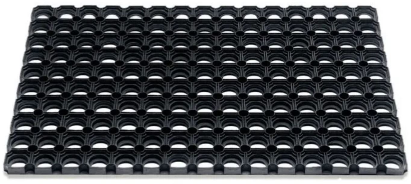 Gumová zatrávňovacia rohož pre detské ihriská čierna 100x150 cm