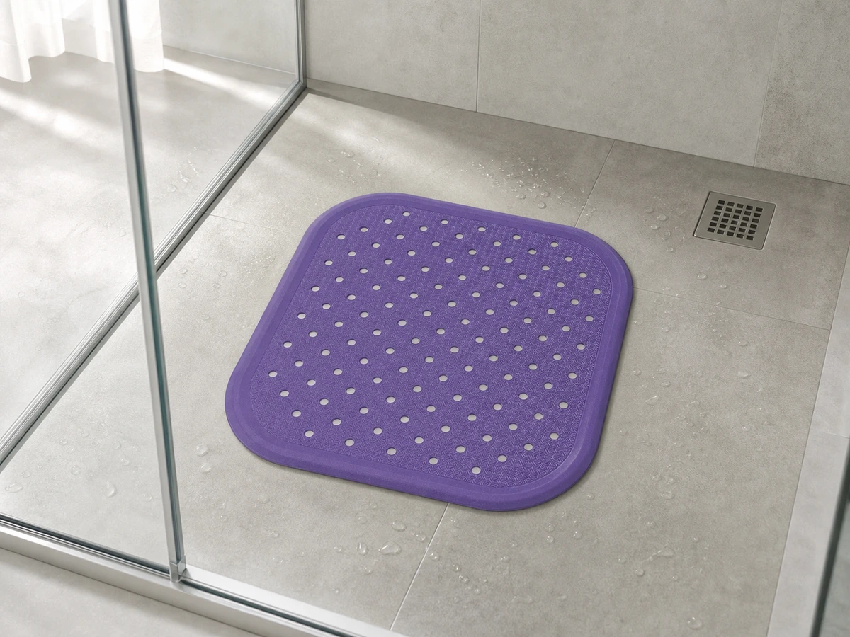 Protišmyková rohož do sprchy 56 x 56 cm - pouzitie produktu