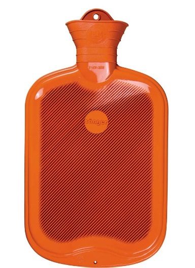 Termofor - gumová zahrievacia fľaša 2 l oranžová