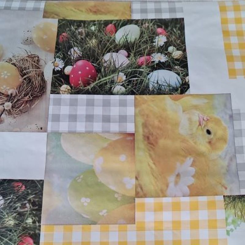 PVC obrus s textilným podkladom 0124